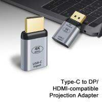 ตัวแปลง USB 3.1ตัวเมียเป็น HDMI DP แล็ปท็อป4K เป็นฉายออกทีวีสำหรับ Macbook Hp ASUS Samsung Huawei ทีวีแล็ปท็อป