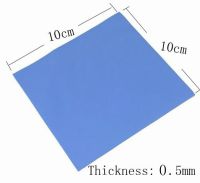 +【； New 100Mm*100Mm*0.5Mm GPU CPU Heatsink Cooling Conductive Silicone Pad Thermal Pad High Quality