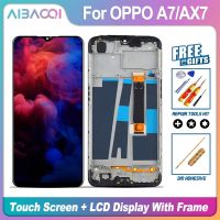 Aibaoqi หน้าจอแสดงผล LCD สำหรับ OPPO A7ใหม่เอี่ยมสำหรับ AX7 OPPO 6.2นิ้วพร้อมที่เปลี่ยนกรอบกรอบหน้าจอ