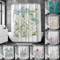 Baltan HOME LY1 Product Flower Rose Grass Art Shower Curtain Polyester Waterproof Thickened Curtain Cloth