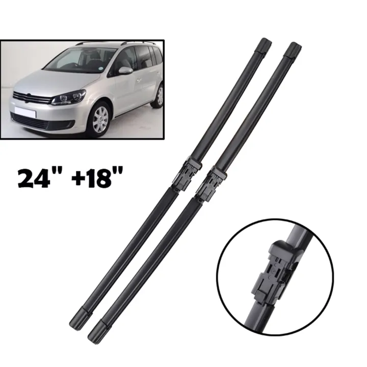 【Zerui】Pair of Front Windscreen Wiper Blades Set For VW Touran MK1 2008