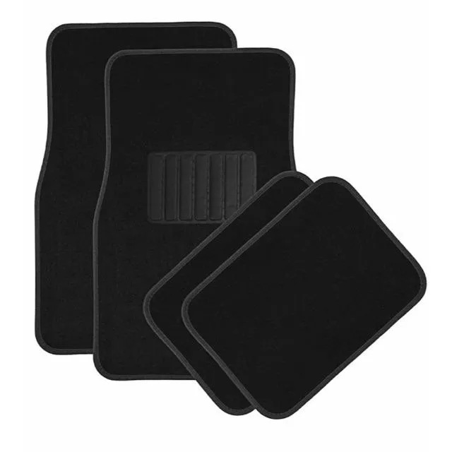 universal car floor mat 4pcs set black Lazada PH