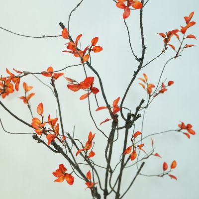 [AYIQ Flower Shop] กิ่งไม้แห้งเทียม89ซม. ฤดูใบไม้ร่วงกิ่งวิลโลว์การตกแต่งสำหรับฤดูใบไม้ร่วงเถาหวายงอได้