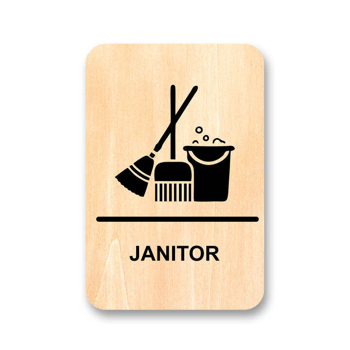 sign system janitor door sign janitor sign Lazada Indonesia