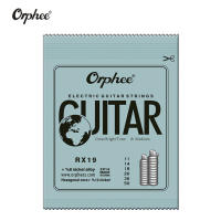 Orphee ชุด5/10สายกีตาร์ไฟฟ้าเหล็กชุบนิกเกิลสายกีตาร์ไฟฟ้าพร้อมบรรจุภัณฑ์ขายปลีกของแท้