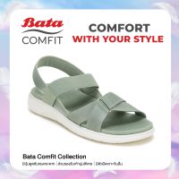 BATA บาจา Comfit รองเท้าเพื่อสุขภาพรัดส้น พร้อมเทคโนโลยีคุชชั่น กระชับ รองรับน้ำหนักเท้า สวมใส่ง่าย สำหรับผู้หญิง สีดำ 5016042 สีเขียวมิ้นท์ 5017042