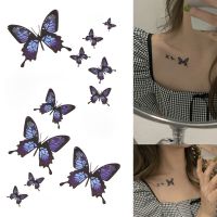 【YF】 Small Waterproof Temporary Tattoo Sticker Butterfly Fake Tatto Flash Tatoo Leg Arm Hand Foot Clavicle Tatouage for Girl Women