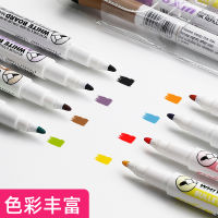 BG54 ปากกาไวท์บอร์ดสี   ลบได้สำหรับเด็ก 8 กระดานวาดภาพน้ำสีแปรงกราฟฟิตีกระดานเขียนปากกาเขียนสีขาวรุ่นสีขาว