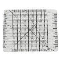 Square Up Slotted Quilt Ruler ไม้บรรทัดเย็บปะติดปะต่อกันชัดเจนอะคริลิคสำหรับตัดผ้า29EF888