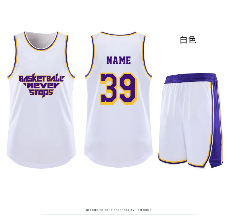 Youyo Basketball Suits Kobe James Jersey Lakers Purple Gold 24 Team Jersey Other M(155-160cm)