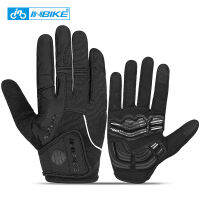 2021INBIKE Winter Cycling Gloves Touch Screen GEL Bike Gloves Sport Shockproof MTB Road Full Finger Bicycle Glove For Men Woman