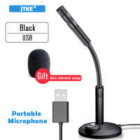 JTKE PC Plug and Play 3.5mm USB Home Studio Omnidirectional Microphone Suitable for Desktop