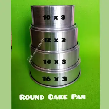Commercial Grade Round Cake Pans, Dia. 2-20