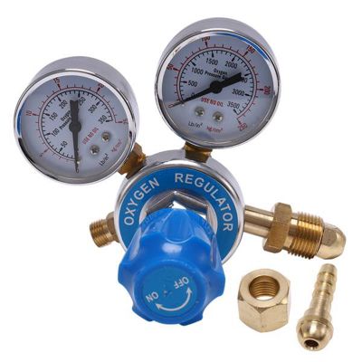 Oxygen Gas Bottle Regulators O2 Reducing Pressure Inhaler Double Gauge Regulator Oxygen Tank Regulator