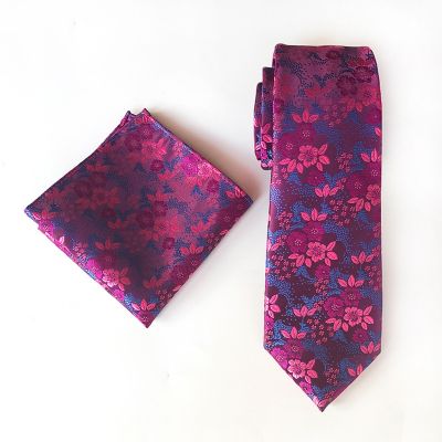 Men 39;s Flower Tie Gifts For Men Shirt Wedding Cravate Pour Homme Jacquard Woven Necktie Party Ensemble Cravate Et Mouchoir