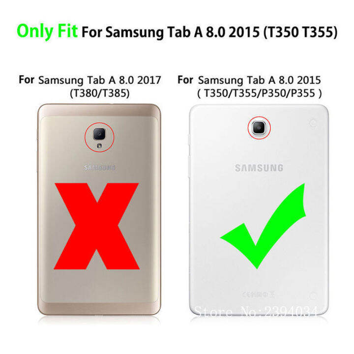 กรณีsm-p355สำหรับsamsung-galaxy-tab-a-8-0-sm-t350-sm-t355-t350-t355-p350แผ่นปิดหน้าจอแท็บเล็ตแบบสมาร์ทการ์ตูนลิงพลิกยืนปก