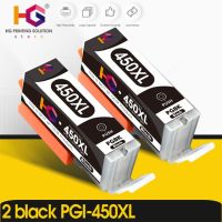 2 Black Compatible Pgi 450 Cli 451 Ink กระสวยหมึกสำหรับแคนนอน Pixma Ip7240 Mg6340 Mx924 Mg7140 Mg6440เครื่องพิมพ์ Mg5540