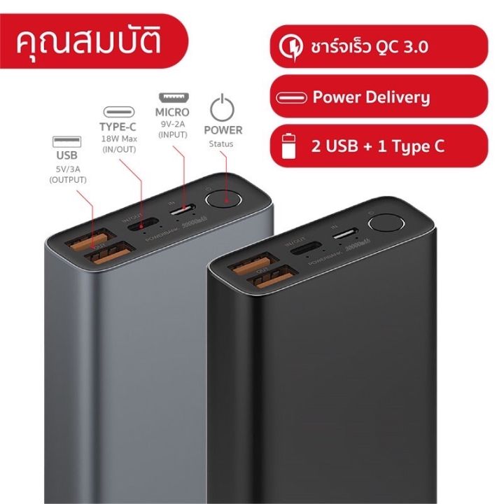 eloop-power-bank-รุ่น-e36-12000mah-รับประกัน1ปี-พร้อมกล่องครับ