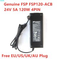 อะแดปเตอร์ AC ไฟฟ้า FSP120-ACA ของแท้24V 5A 120W 4PIN ได้สำหรับบุกเบิก STEALTHTOUCH-M5 AD120ACA-D12เครื่องชาร์จอุปกรณ์ไฟฟ้า