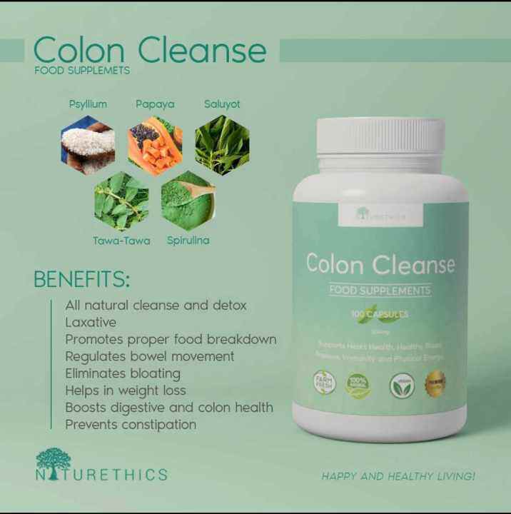 Colon Cleanse Food Supplement Capsules | Lazada PH