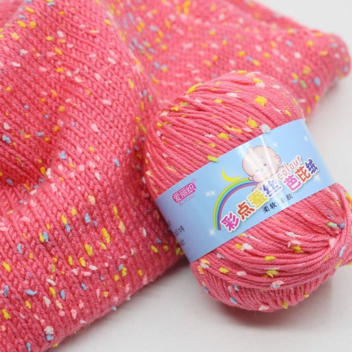 Benang Kait Dot Yarn Crochet Yarns Knitting Yarn Benang Soft Berry Dot ...