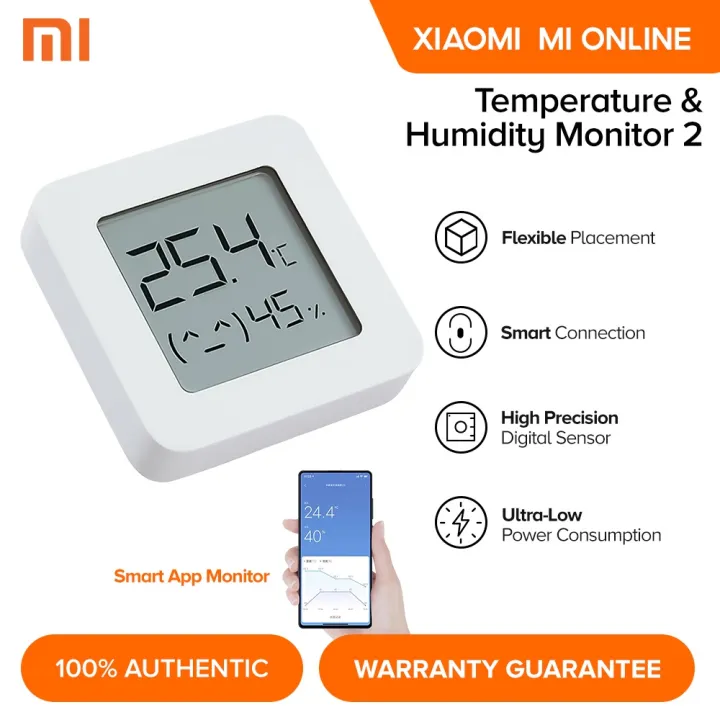 durable Xiaomi Mi Temperature and Humidity Monitor Bluetooth 2 High