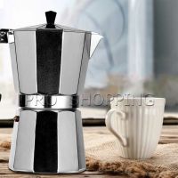 หม้อต้มกาแฟแบบแรงดัน หม้ออลูมิเนียมเอสเพรสโซ่ กาต้มกาแฟสด Aluminum espresso pot