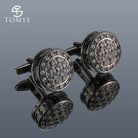 Cufflinks สำหรับเสื้อ tomye XK20S005ที่มีคุณภาพสูงหรูหราคริสตัลรอบผู้ชาย Tuxedo ชุดที่เป็นทางการ Cu ลิงค์ของขวัญแต่งงานเครื่องประดับ