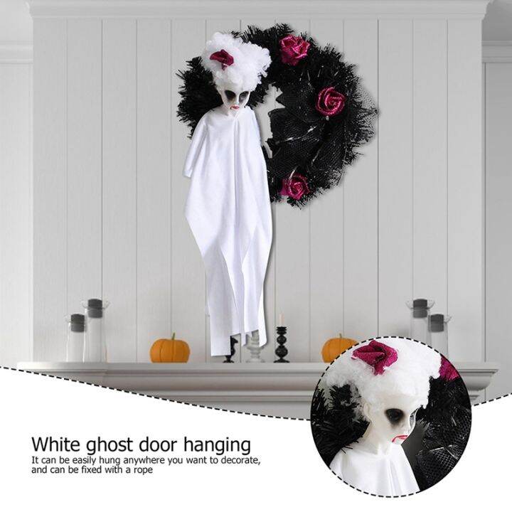 halloween-decorations-door-decor-hanging-ghost-horror-party-garland-ornaments-wreath-ghost-for-home-party