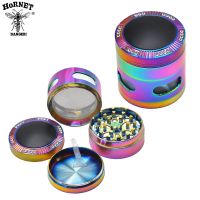 [COD] Cross-border exclusively for the new zinc alloy diameter 50mm colorful four-layer smoke grinder