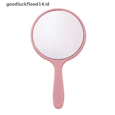 [OOID] Handheld Makeup Mirror Round Vanity Mirror with Handle Hand Mirror Cosmetic ID 5211059✘