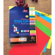 Bìa - giấy màu cứng các màu 160gms - 100 tờ A4 - Grand - ColorCard One