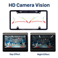 Seicane - 170 องศาHDมุมกว้างขนาดใหญ่ดูNight Visionกันน้ำป้ายทะเบียนกล้องมองหลังที่จอดรถย้อนกลับระบบให้ความช่วยเหลือ