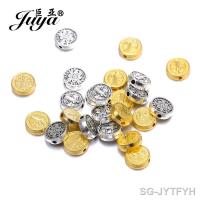 【YF】∈┅  30pcs 9.5mm Spacer Beads Necklace Jewelry Making Metal Crafts Findings Accessories