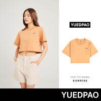 Yuedpao No.1 เสื้อยืดSignature Crop Summer ผ้าหนาทรงสวย ยับยากรีดง่าย รับประกันไม่ย้วย 2 ปี เสื้อครอป สี  Sunrise