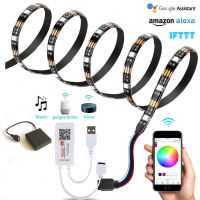 TUYA wifi Led Strip Light RGB 5050 SMD 5V Flexible Ribbon Tape USB / 4AA Battery Led Stripe Lamp Wi Fi Phone TV Backlight 1-5m LED Strip Lighting