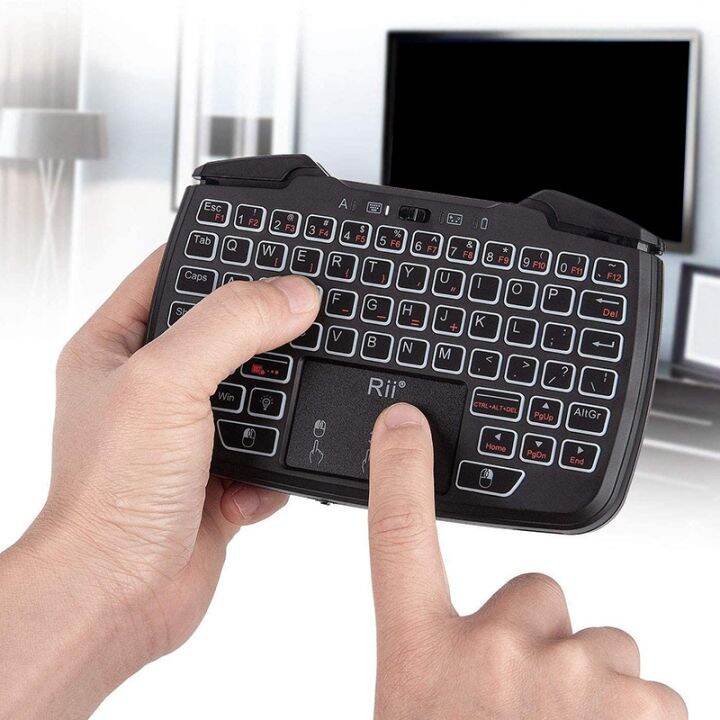 Rii RK707 2.4GHz Wireless Portable Game Controller Keyboard Mouse Combo
