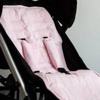 Minene Set of Reversible Pushchair &amp; Car seat Liner- Jersey Cotton! เซ็ทเบาะรองรถเข็นและคาร์ซีทเด็ก คอทตอนนุ่มพิเศษ สองด้านสองลาย