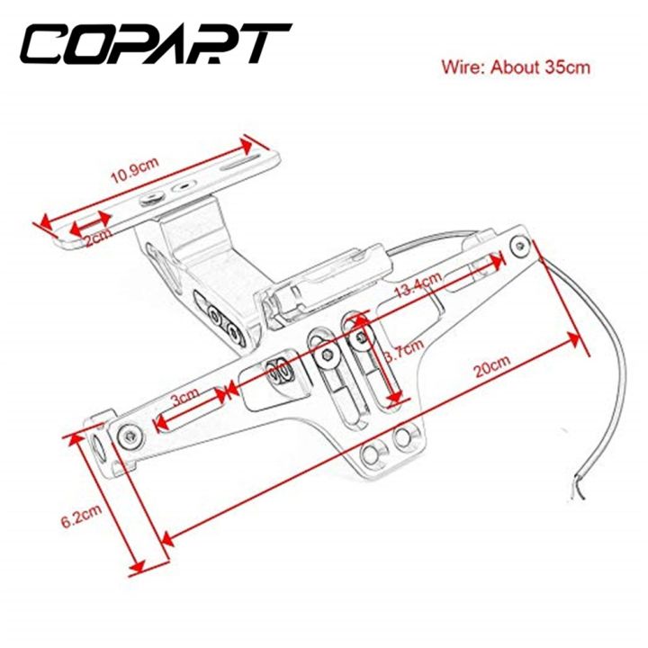 สำหรับ-honda-gold-wing-gl-1800-pcx125-150-160-cbr1100xx-cb500x-cb400x-xj6-fjr1300ที่วางแผ่นป้ายทะเบียนรถยนต์ด้านหลัง-cbr250r-พร้อมไฟ-led