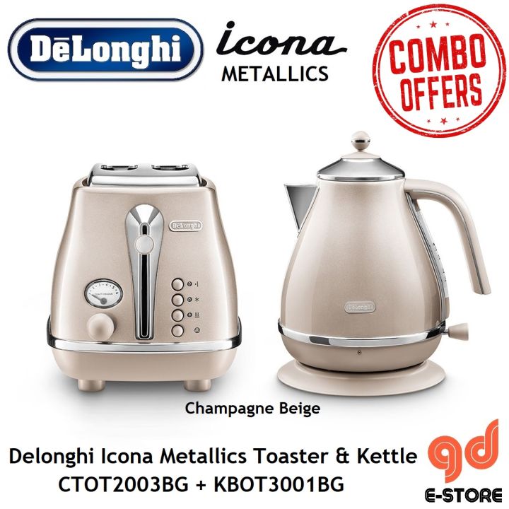 Icona Metallics Chamapagne Beige Kettle