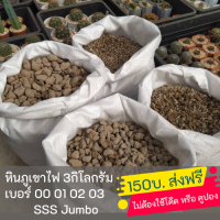 ส่งฟรี หินภูเขาไฟ ขนาด3กิโลกรัม