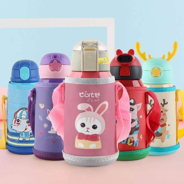 Smart Cup children's mug 304 stainless steel antler cup kindergarten with straw kettle