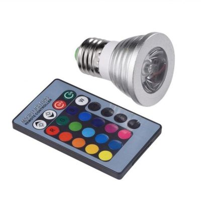 【Worth-Buy】 3W ไฟ Led Rgb หลอดไฟ E27/Gu10 Remote ควบคุม Rgb หลอดไฟสปอตไลท์หรี่ได้หลอดโคมไฟ Lampada Led Ac85-265v