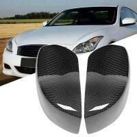 Carbon Fiber Car Rear View Mirror Housing Cover-Side Mirror Cover for Infiniti G Series G35 G25 G37 Q40 Q60 2009-2015