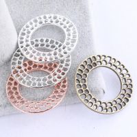 ▨❒ 10pcs 30mm Dia Circle Earring Hoops Charms Diy Filigree Pendant Connectors For Necklace Jewelry Making Supplies