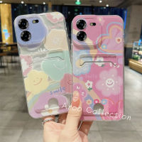 เคสโทรศัพท์ Tecno Pova5 Pova 5 Pro เคส Phone Case กระเป๋าเก็บบัตรรูปการ์ตูนใบหน้ายิ้มแย้มปกป้องเลนส์ฝาครอบเนื้อนิ่ม Tecno Pova5Pro Pova5 2023