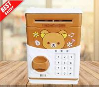 ตู้เซฟ ดูดธนบัตร ใส่เหรียญได้ กระปุกออกสิน ATM BOX Rilakuma