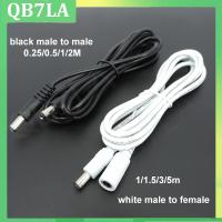 QB7LA shop 10x 22awg 3A DC Male To male female Power supply Adapter white black cable Plug 5.5x2.1mm Connector wire 12V Extension Cords q1