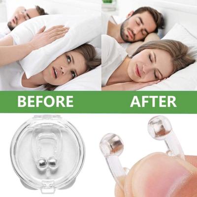 Anti Snoring Mini Nose Clip Transparent Silicone Breathing Women Appliance For Men G0Y0