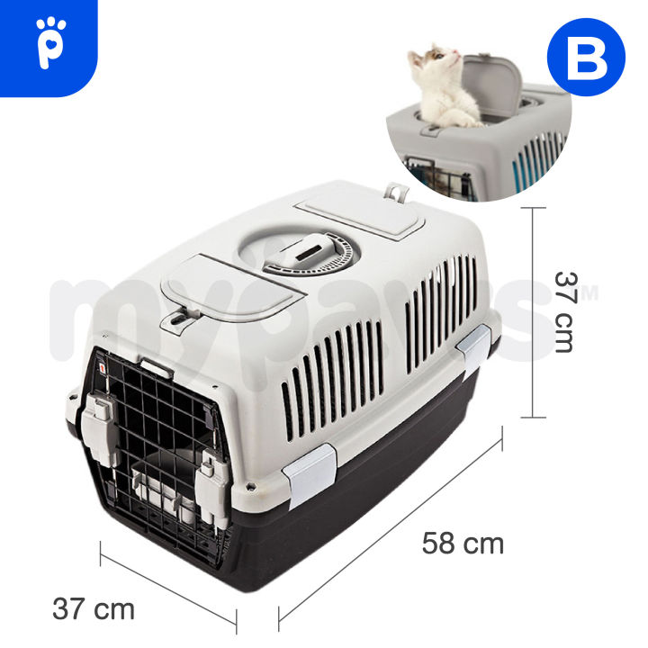 my-paws-กรงพกพาขนาดใหญ่-58-cm-กล่องเดินทางสัตว์เลี้ยง-p-แบบพรีเมียม-แข็งแรงพิเศษ